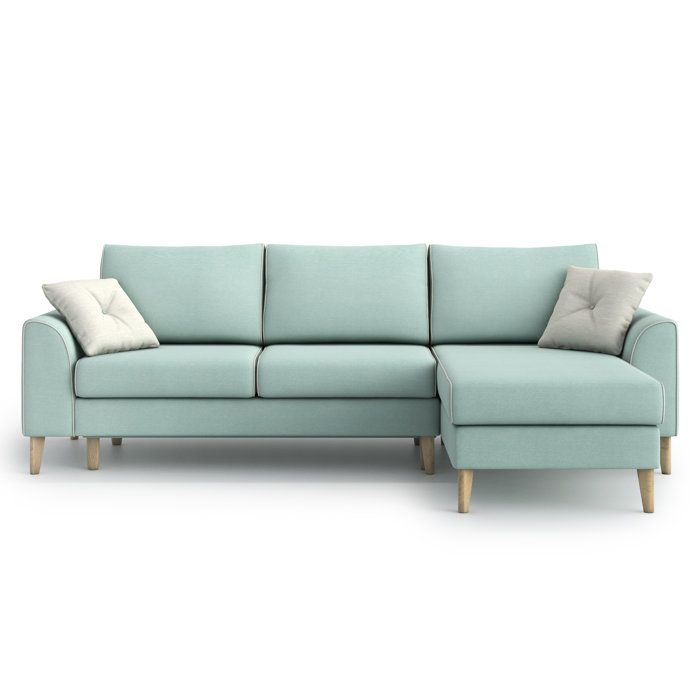 Brayden Studio Ecksofa Wheaton mit Bettfunktion